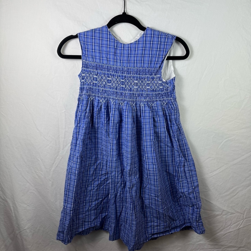 Orient Express Blue Checkered Dress Girls Size XL